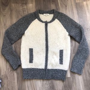 Madewell zip-up sweater